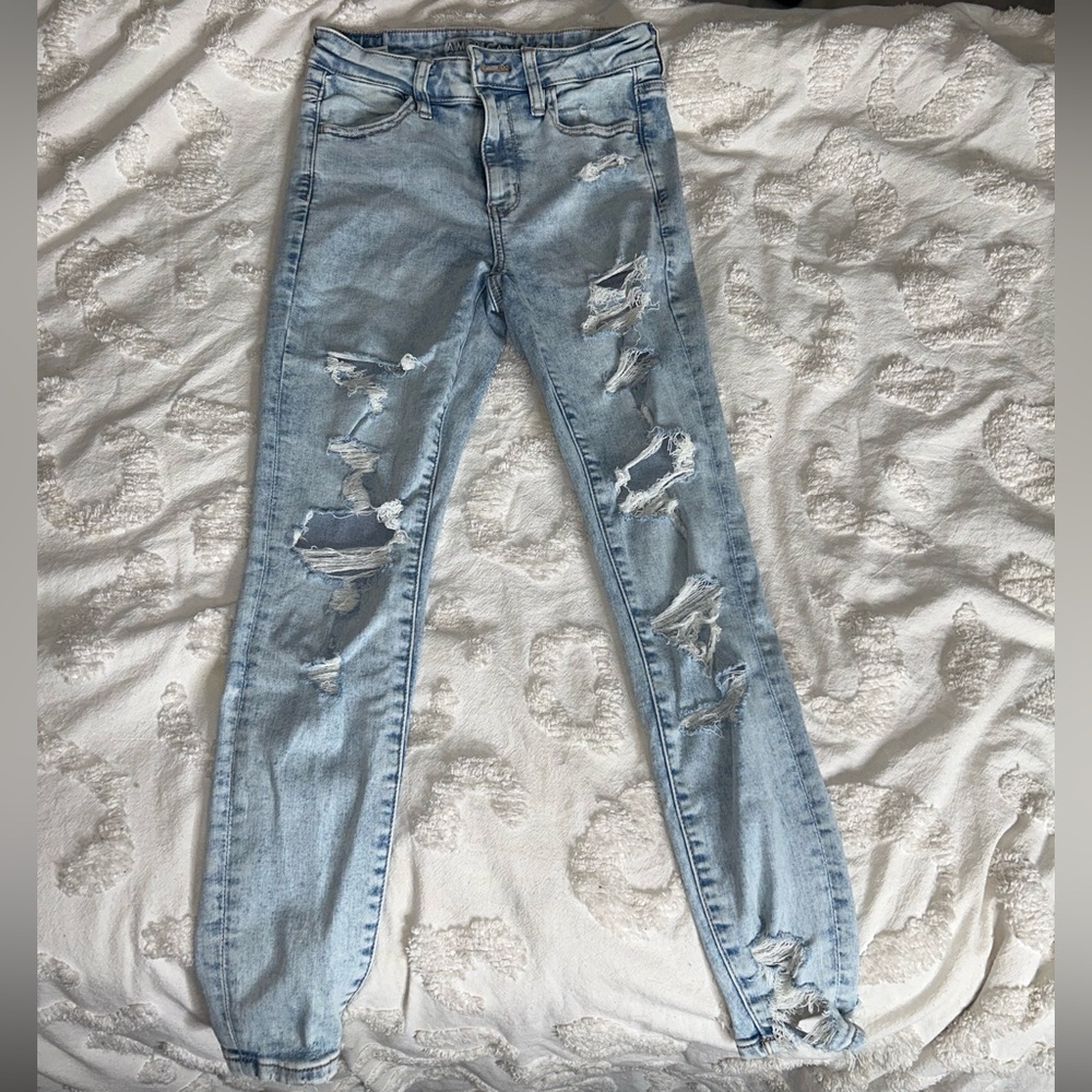 American Eagle Acid Wash Ripped Jeans